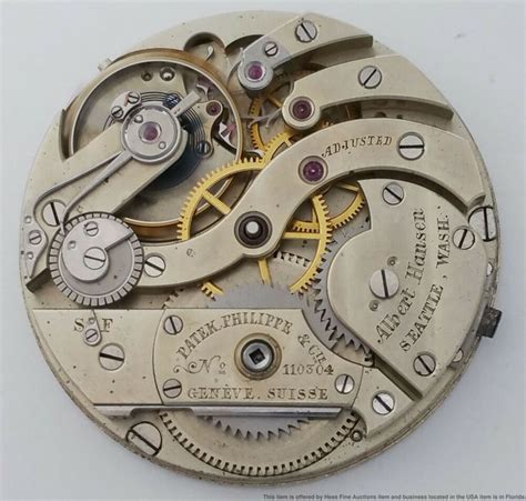 patek philippe 12 movement|Patek Philippe pocket watch movement.